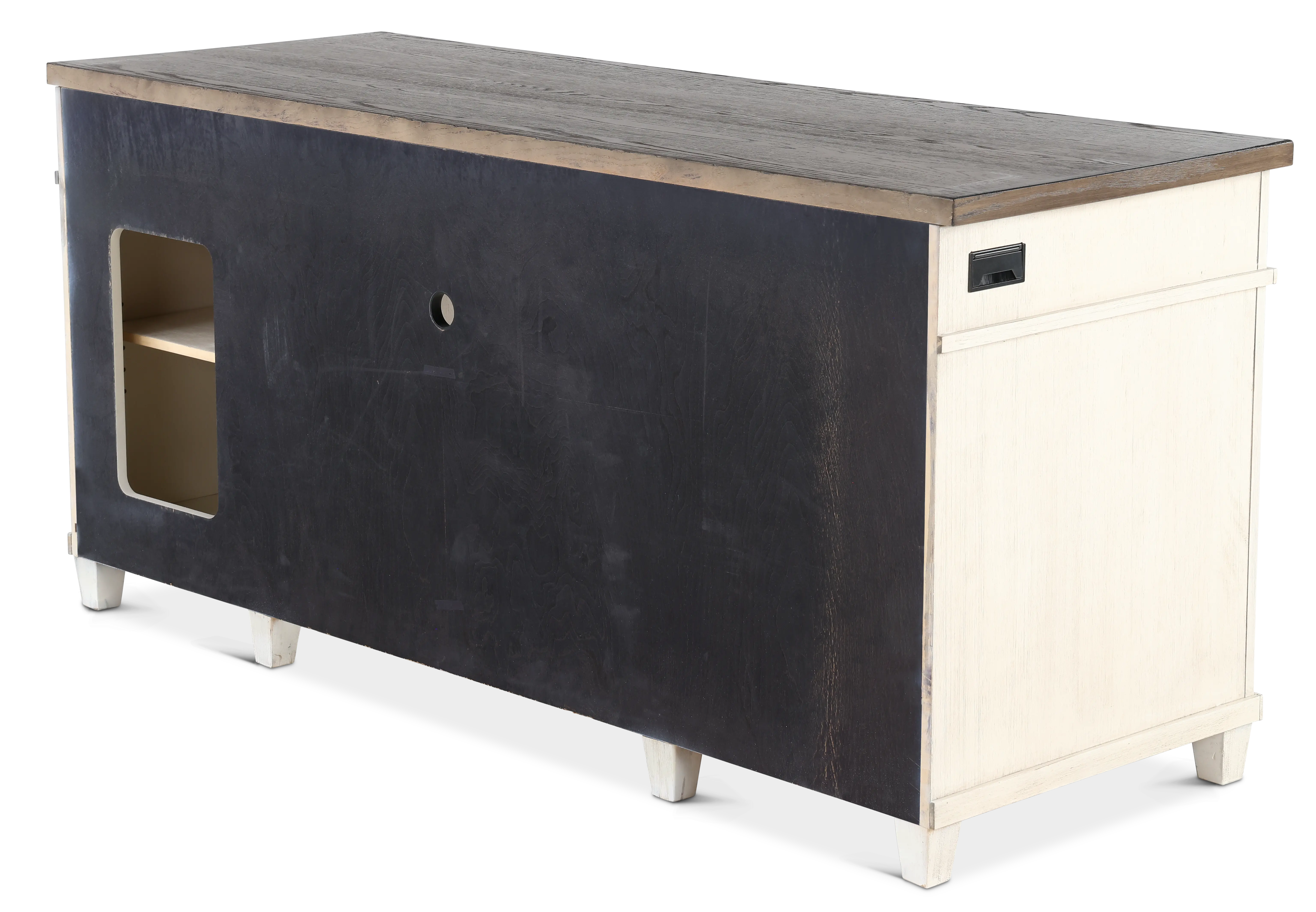 Caraway Antique White Credenza Desk-7