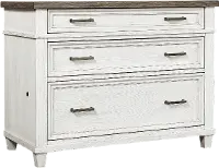 Caraway Antique White Lateral File Cabinet