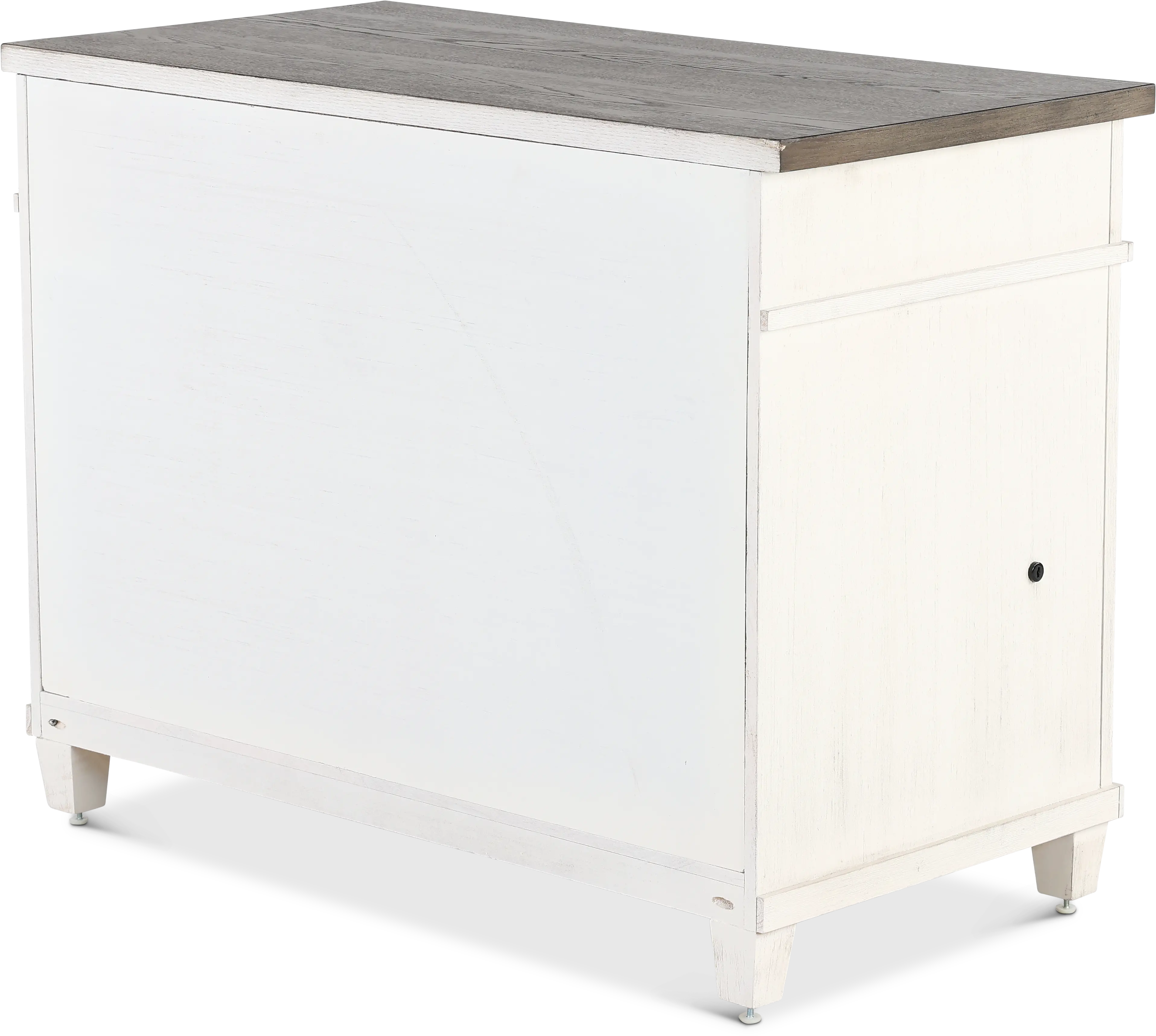 Caraway Antique White Lateral File Cabinet-5