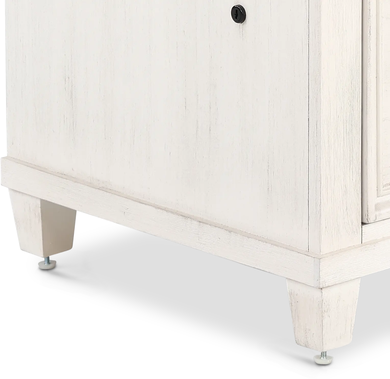 Caraway Antique White Lateral File Cabinet-7