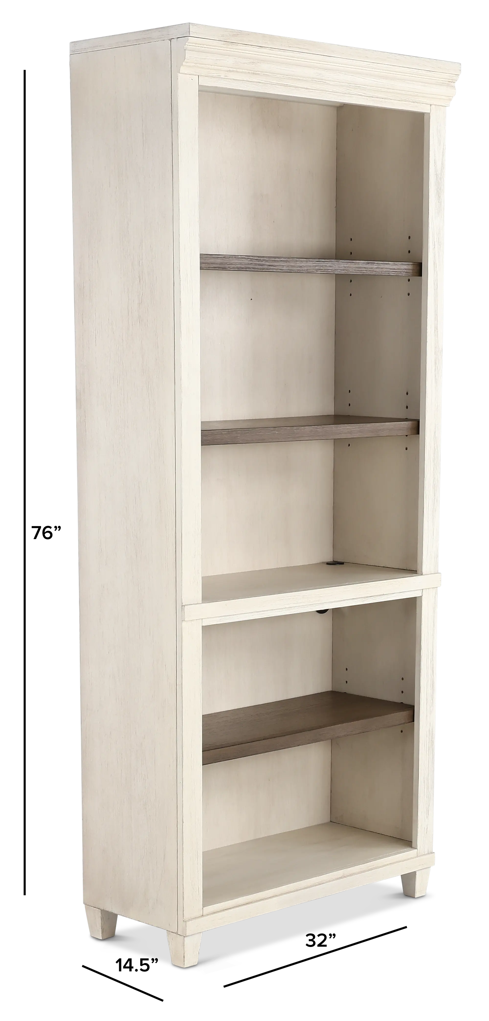 Caraway White Bookcase | RC Willey