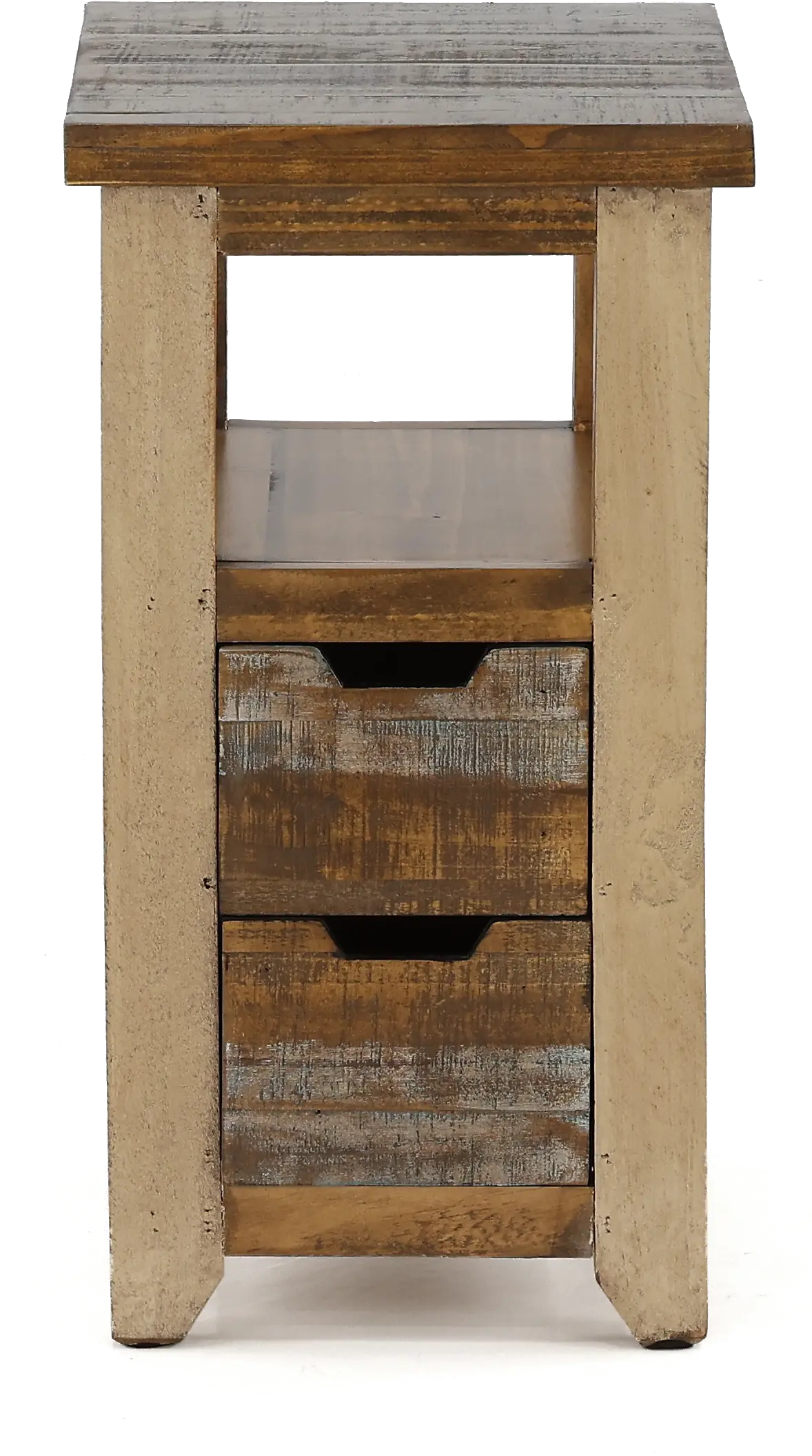 Antique Pine Side Table-1
