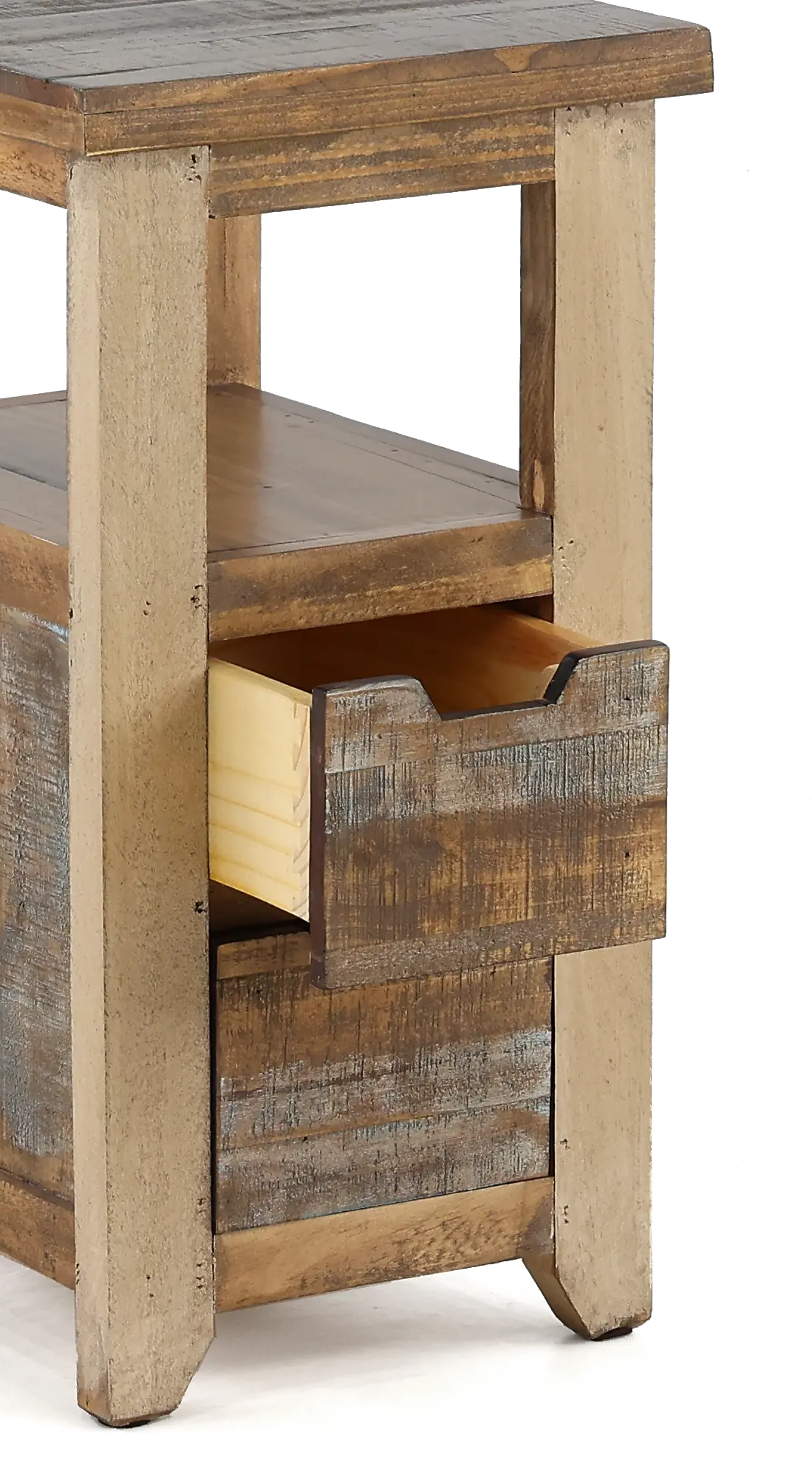 Antique Pine Side Table-4