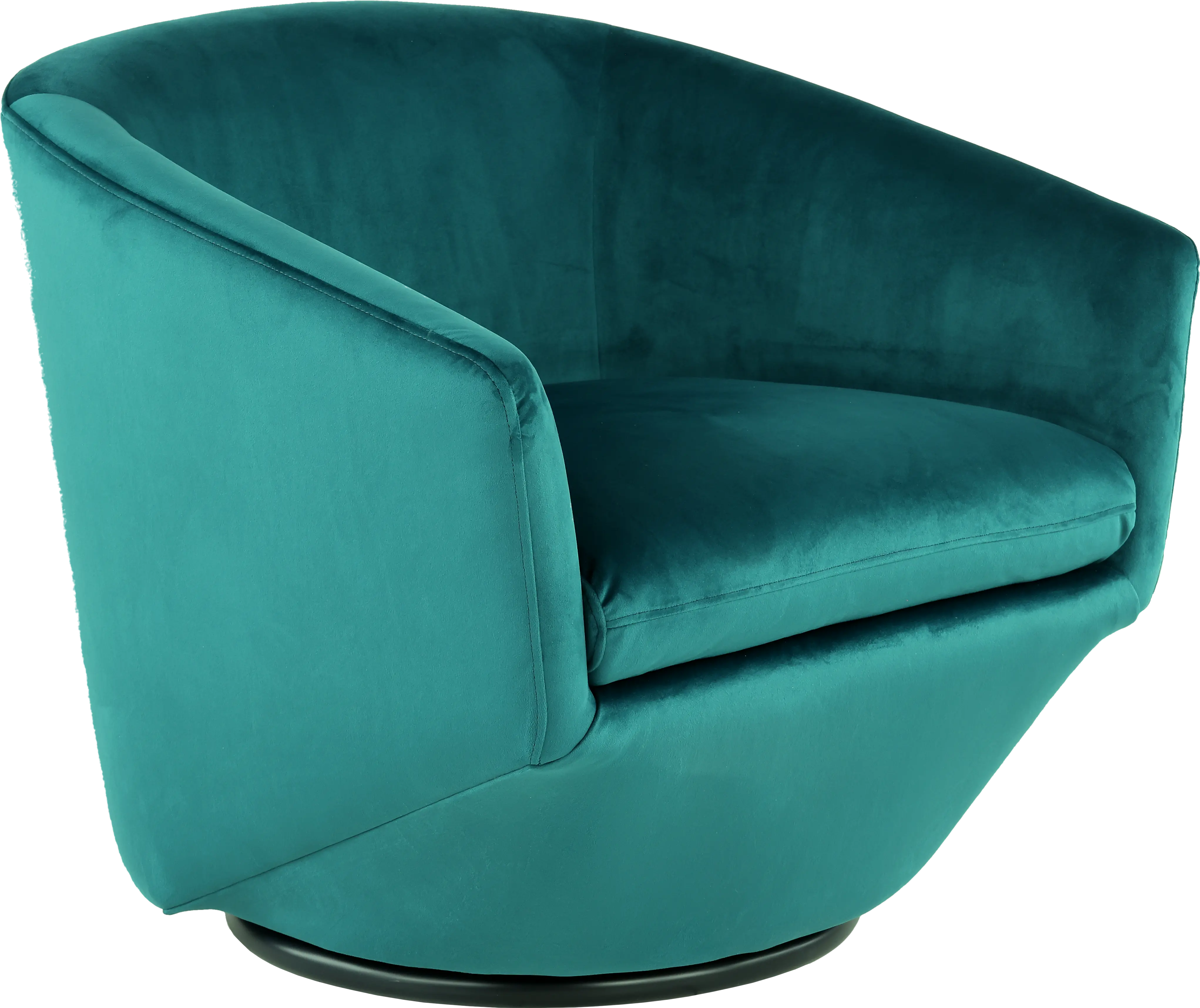 Jewel Velvet Emerald Swivel Accent Chair-4