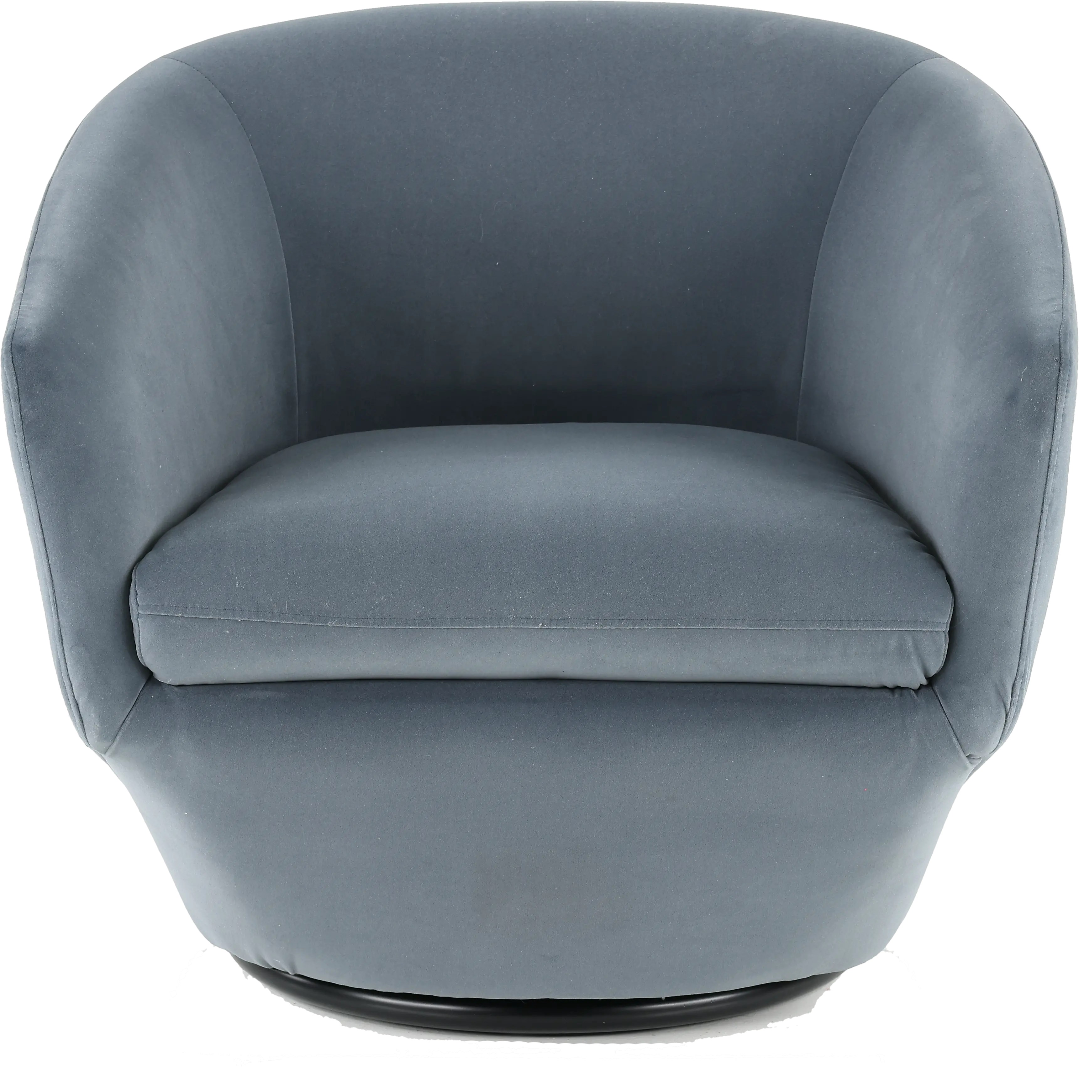 Jewel Blue-Gray Slate Swivel Accent Chair-2