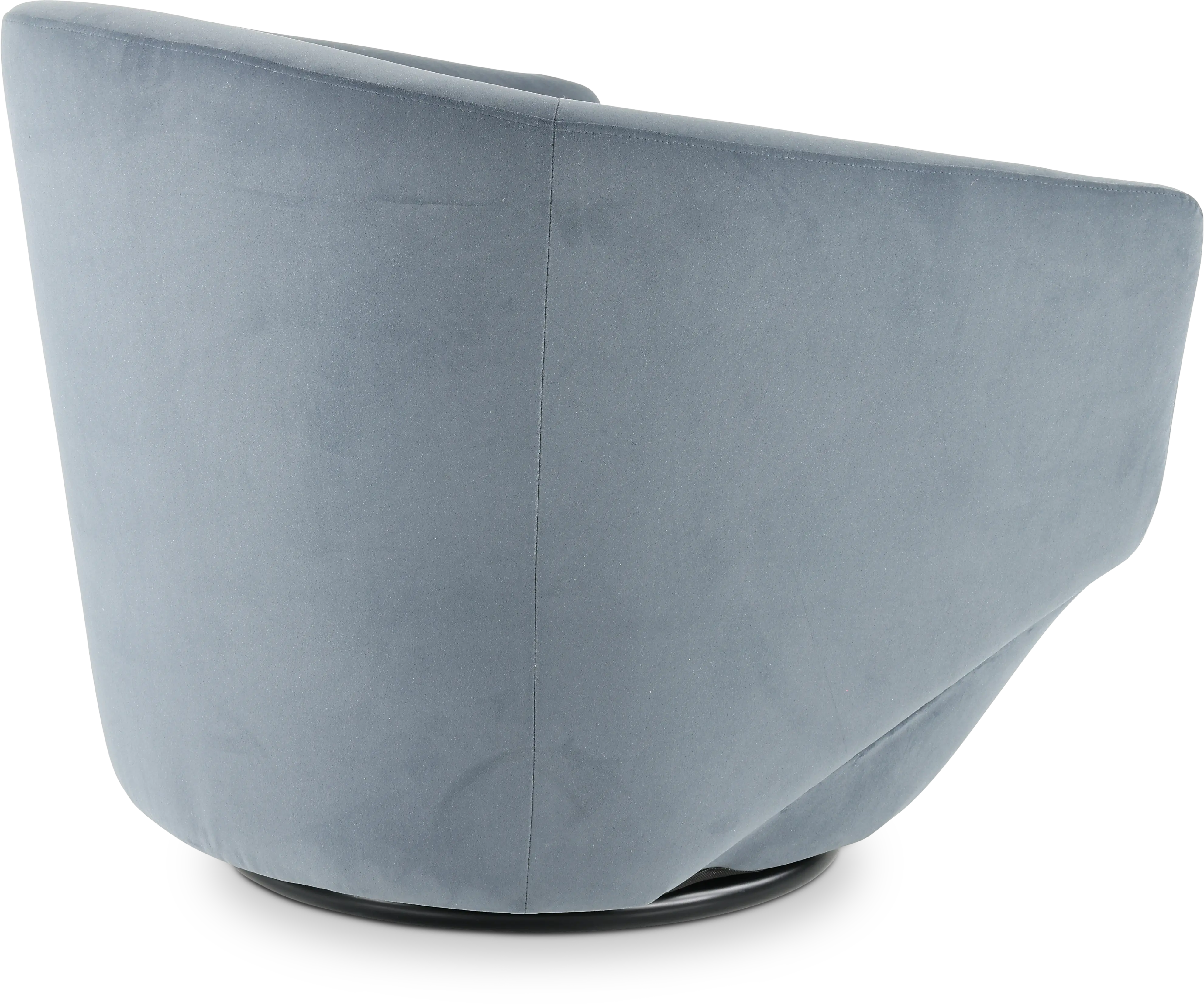 Jewel Blue-Gray Slate Swivel Accent Chair-5