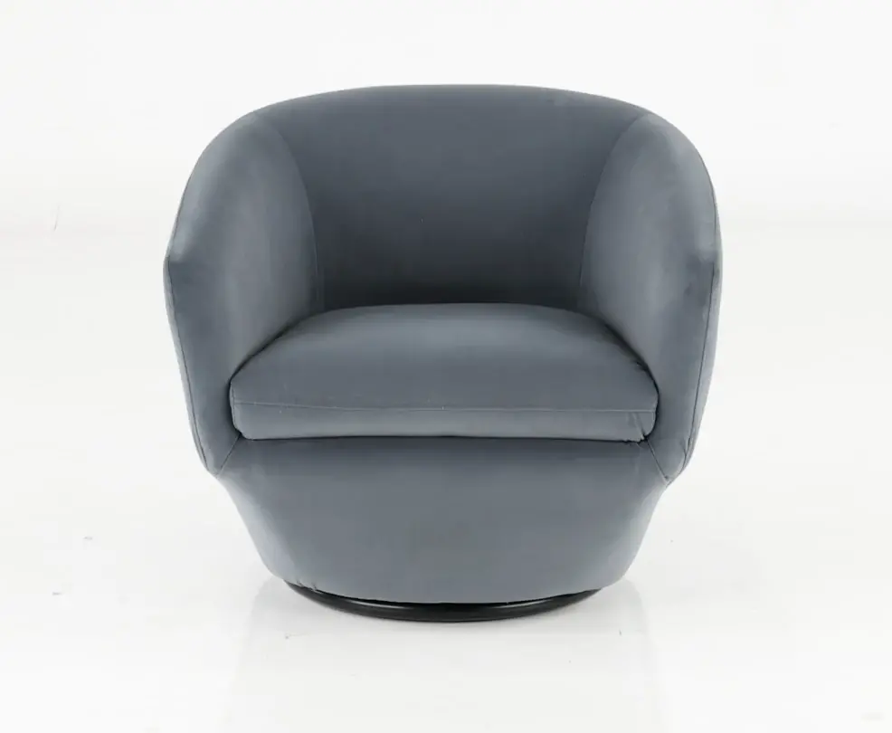 Jewel Blue-Gray Slate Swivel Accent Chair-9