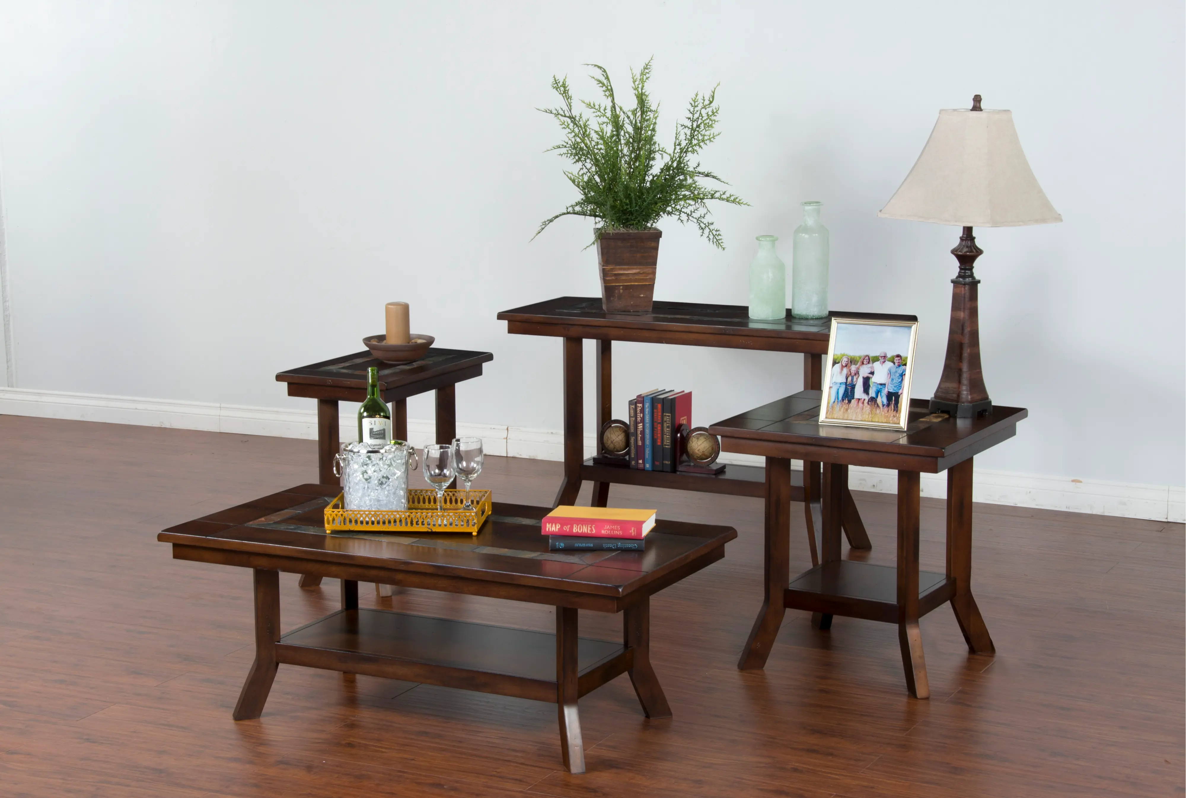Santa Fe Mahogany Side Table-2