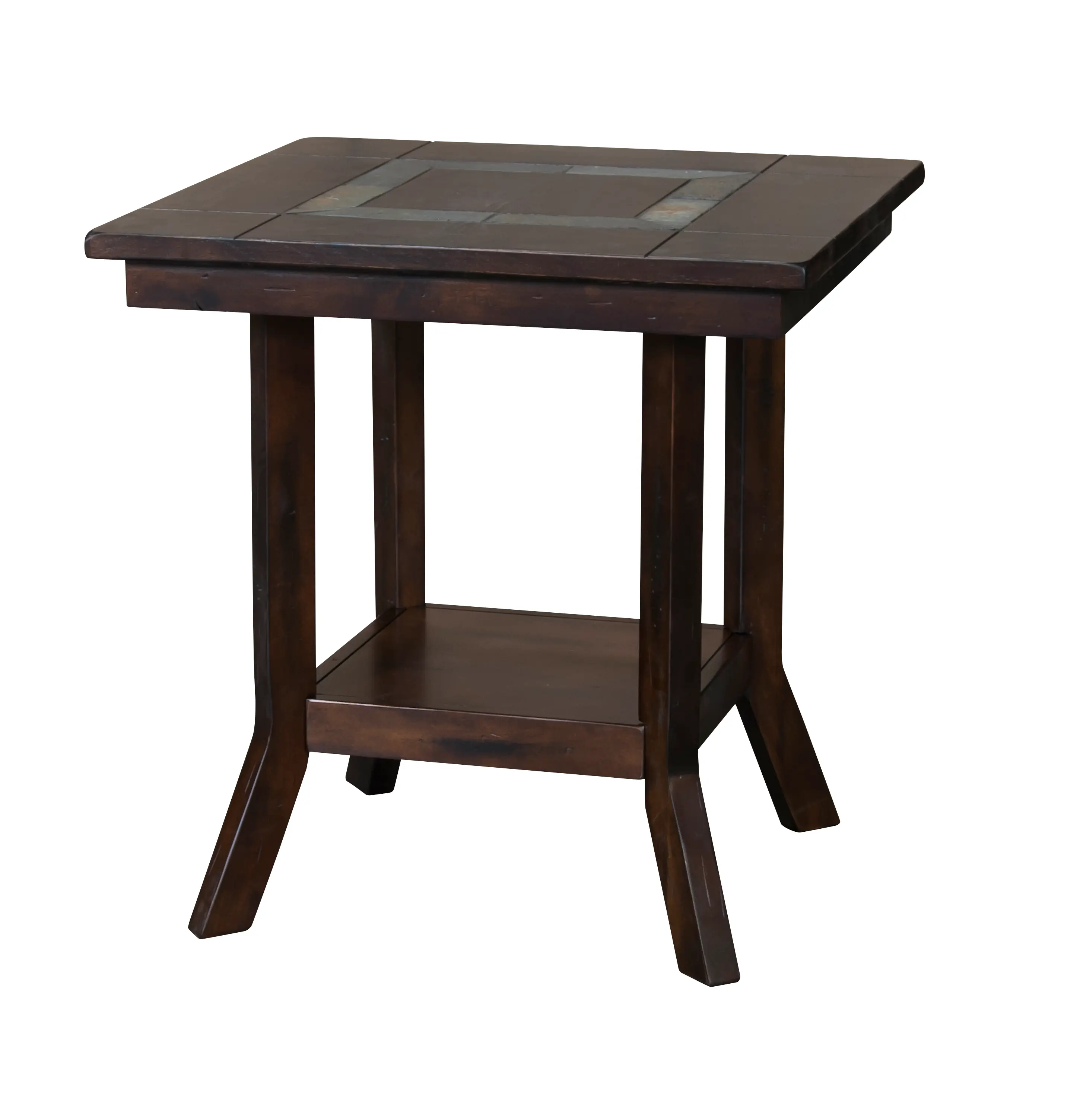Santa Fe Brown End Table-1