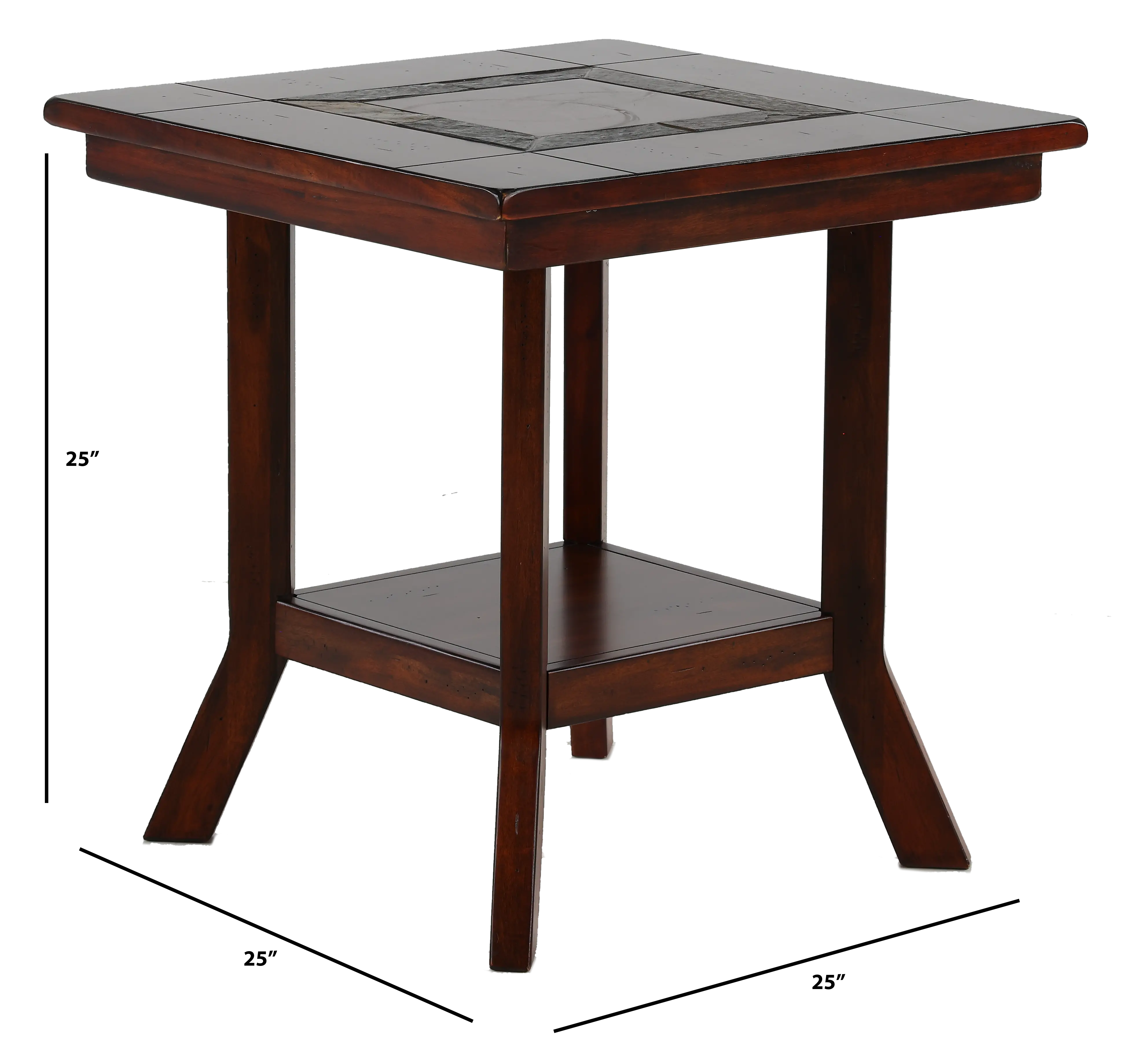 Santa Fe Brown End Table-3