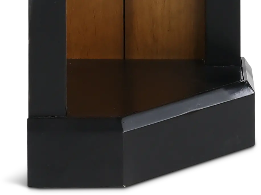 Toulouse Two Tone Brown Corner Bookcase-8