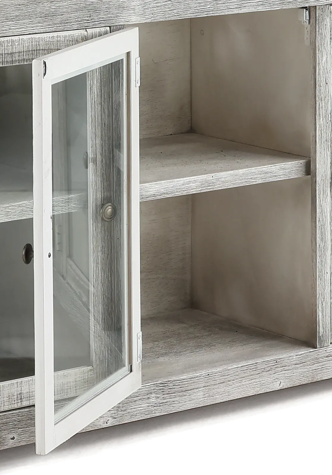 Avery Loft Limestone Gray 84  TV Stand-5