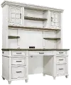 Caraway Antique White Credenza and Hutch