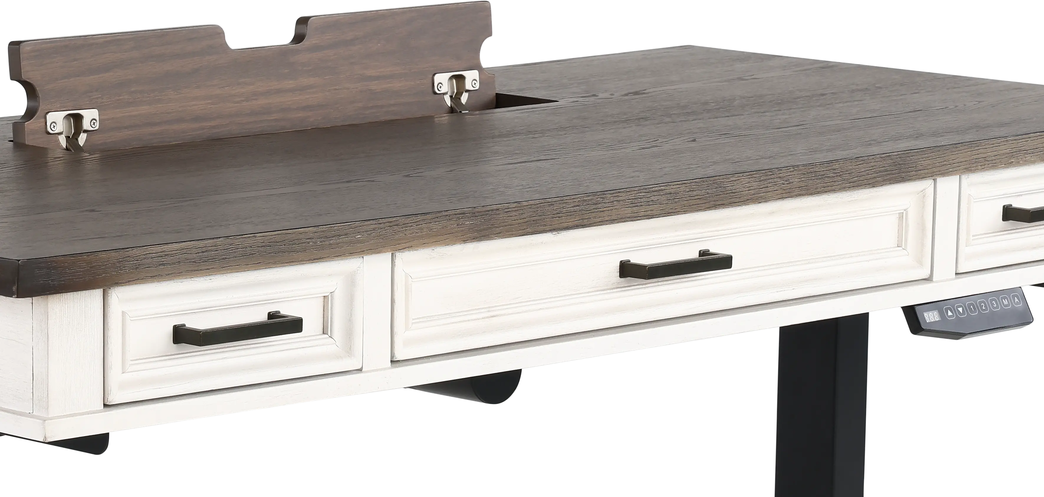 Caraway Antique White Standing Desk-9