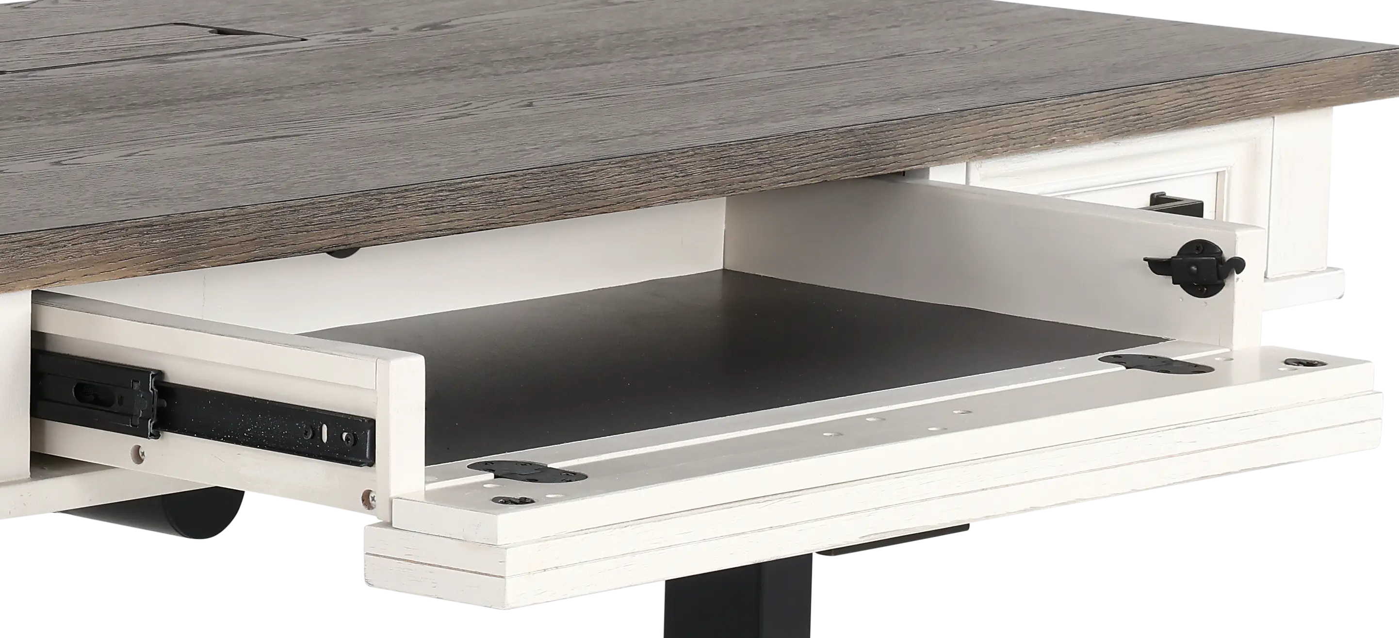 Caraway Antique White Standing Desk-10