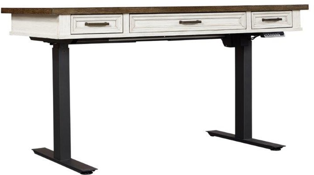Caraway Antique White Standing Desk