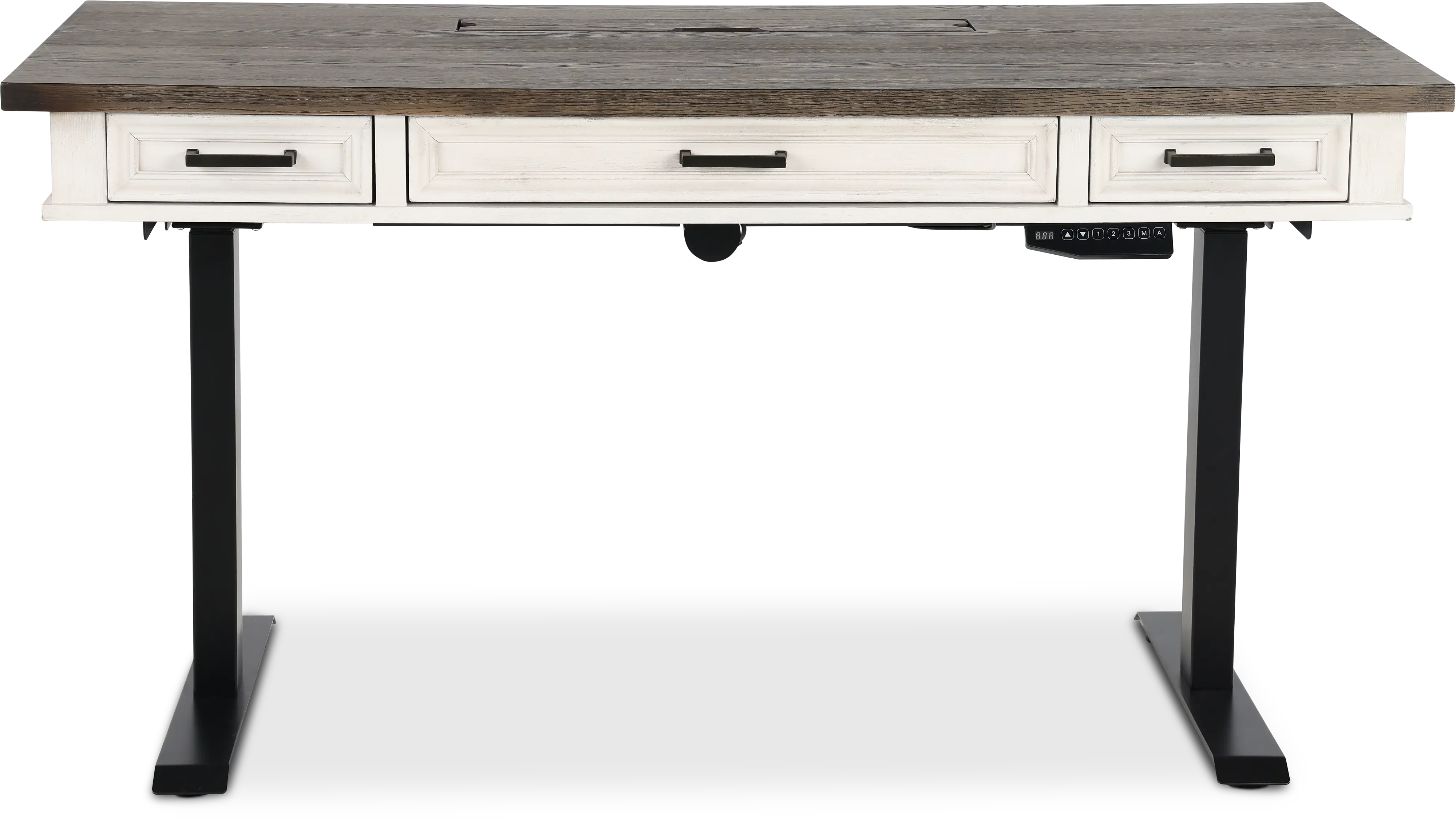 Caraway Antique White Standing Desk-3