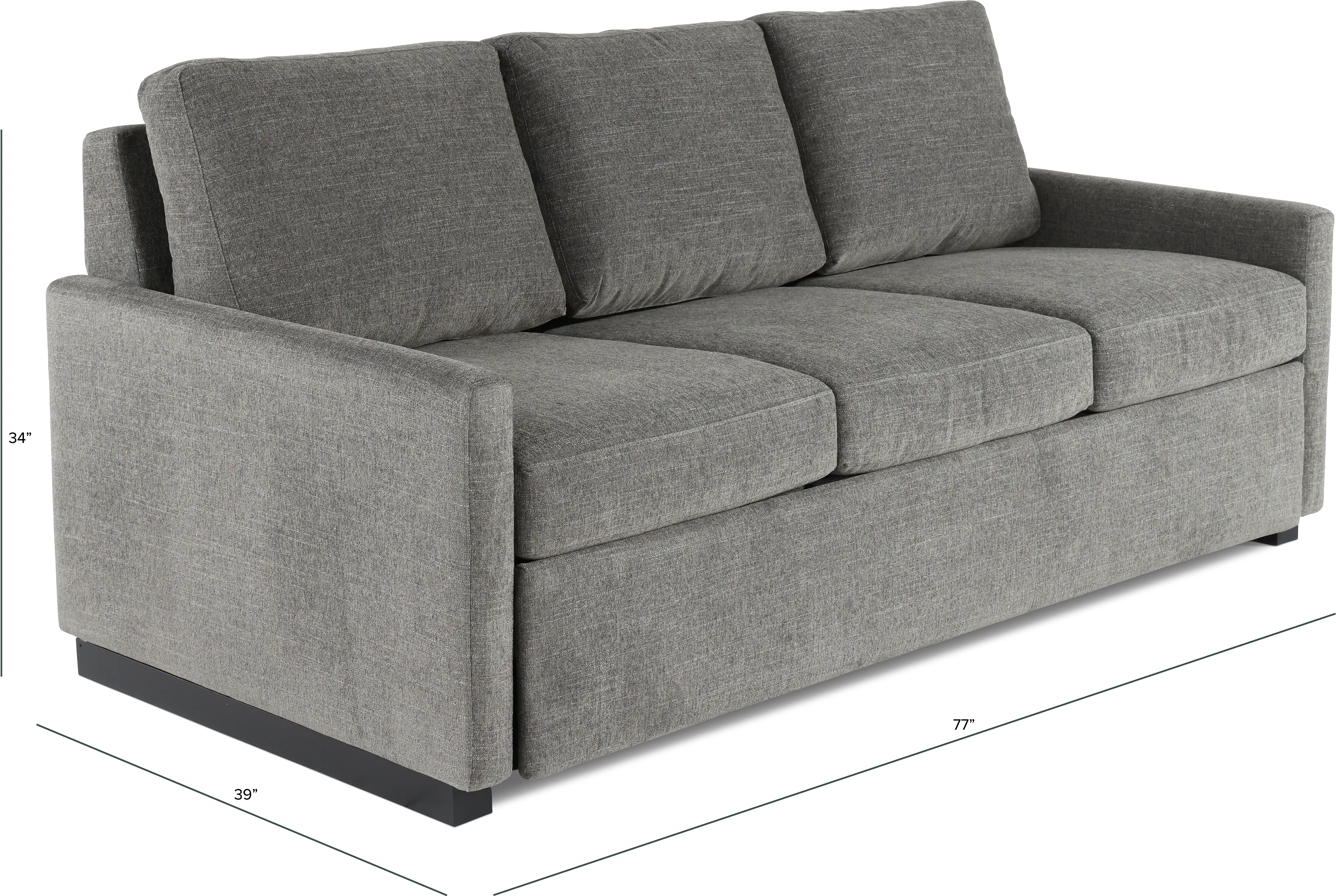 Preston Gray Queen Plus Sofa Bed-3