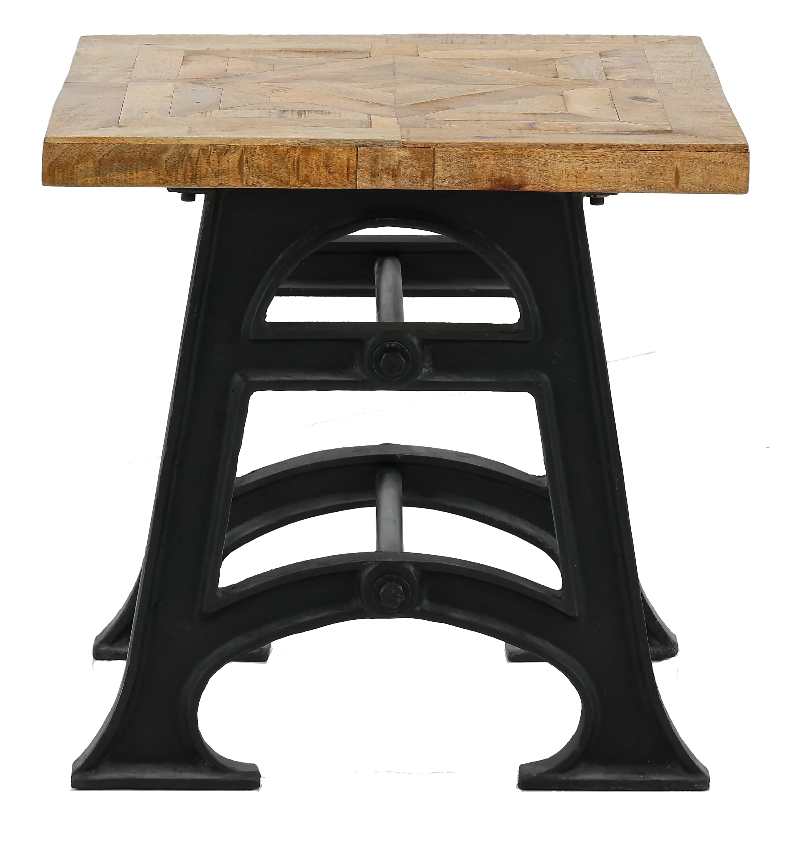 Unwin Industrial Reclaimed Wood End Table-4