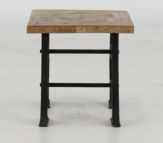 Unwin Industrial Reclaimed Wood End Table-8