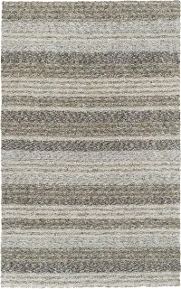JP1PE/5X8/JOPLINPEWT Joplin 5 x 8 Striped Shag Pewter Gray Area Rug