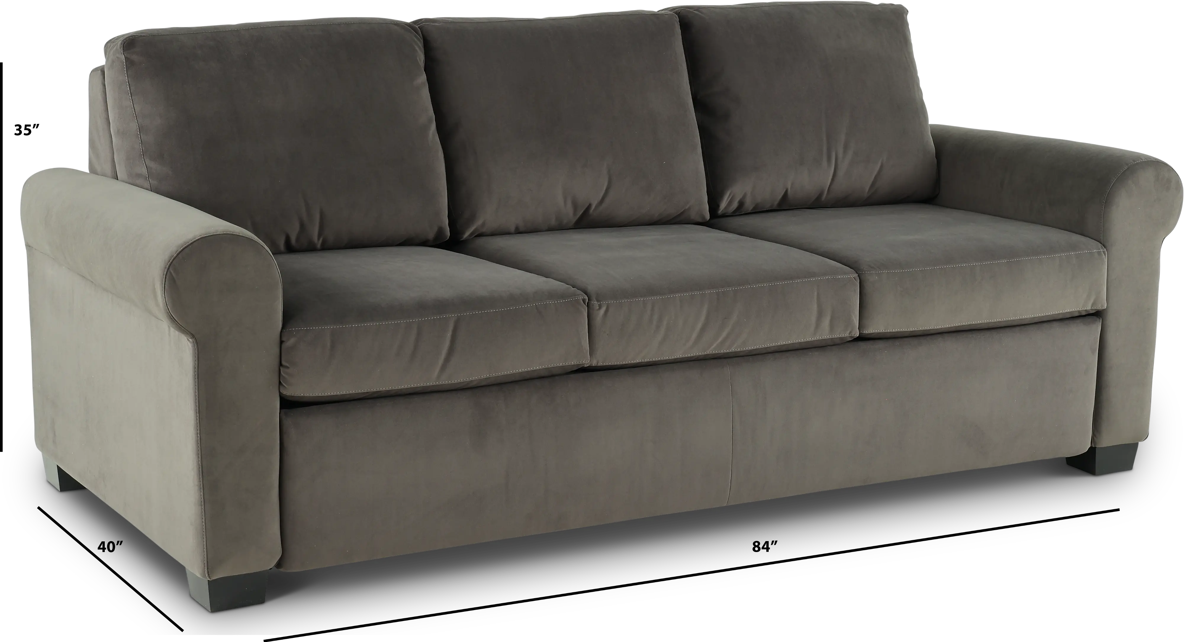 Cooper Toscana Gunmetal Queen Plus Sofa Bed-3