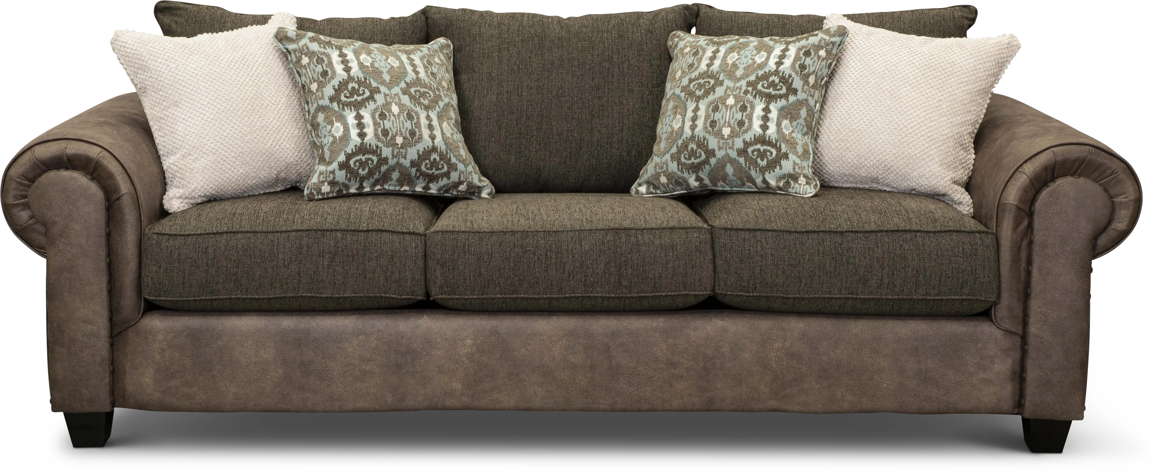 Lonestar Two-Tone Brown Sofa-1