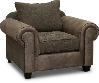 Traditional Two-Tone Brown Chair - Lonestar