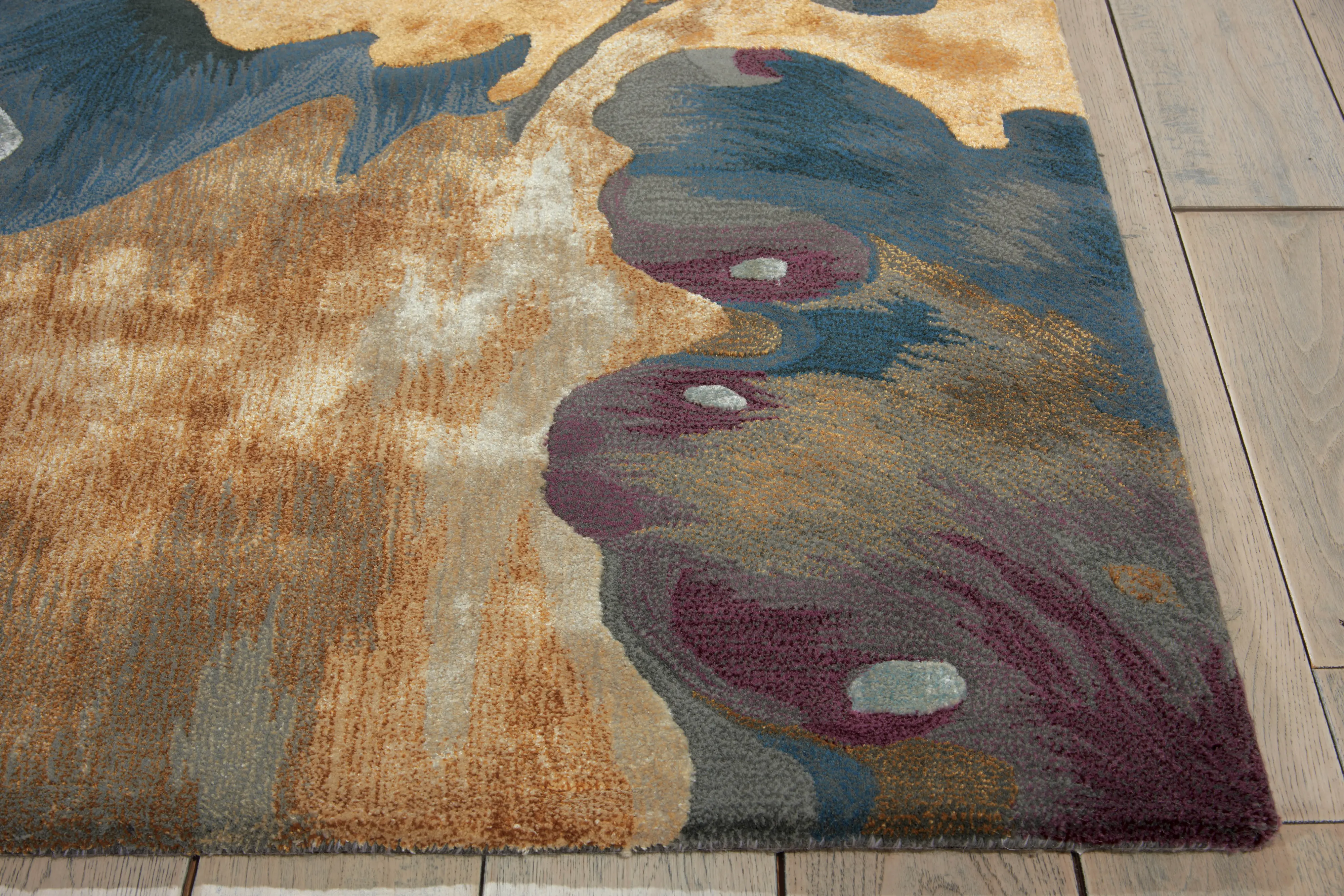 Prismatic 8 x 10 Orange, Crimson and Purple Area Rug-2