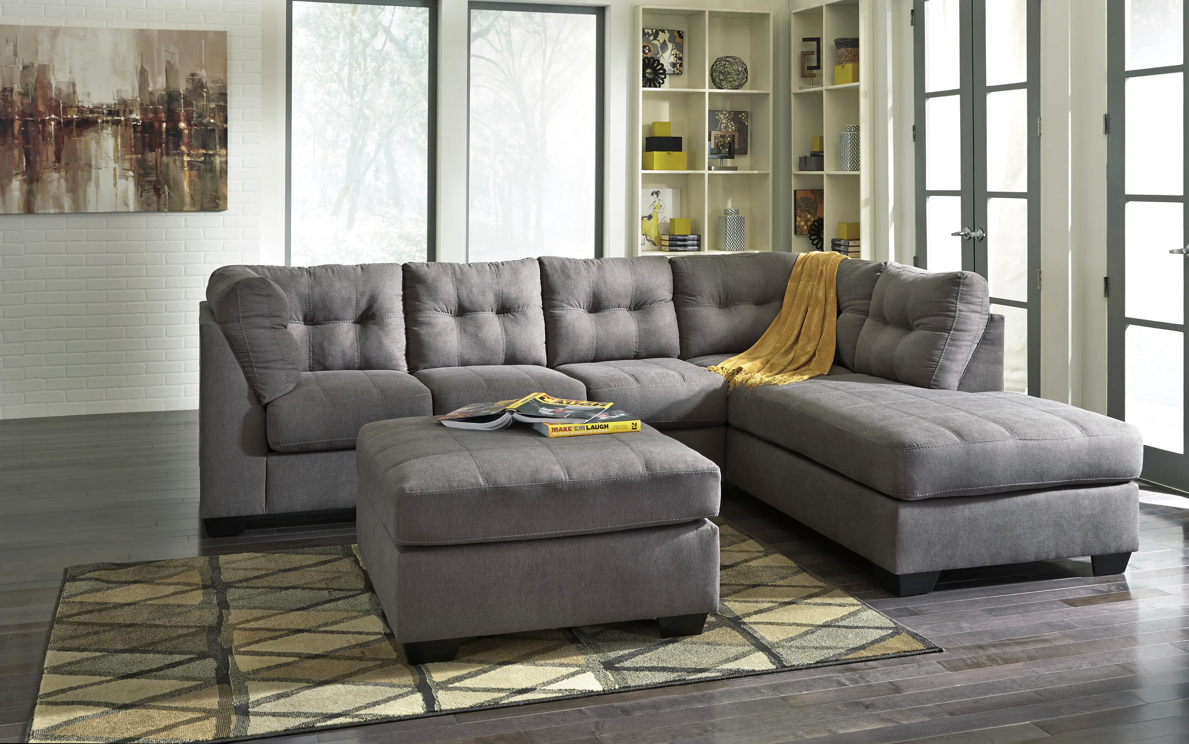 Maier Gray 2 Piece Sectional-1