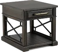 Sun Smokey Gray End Table
