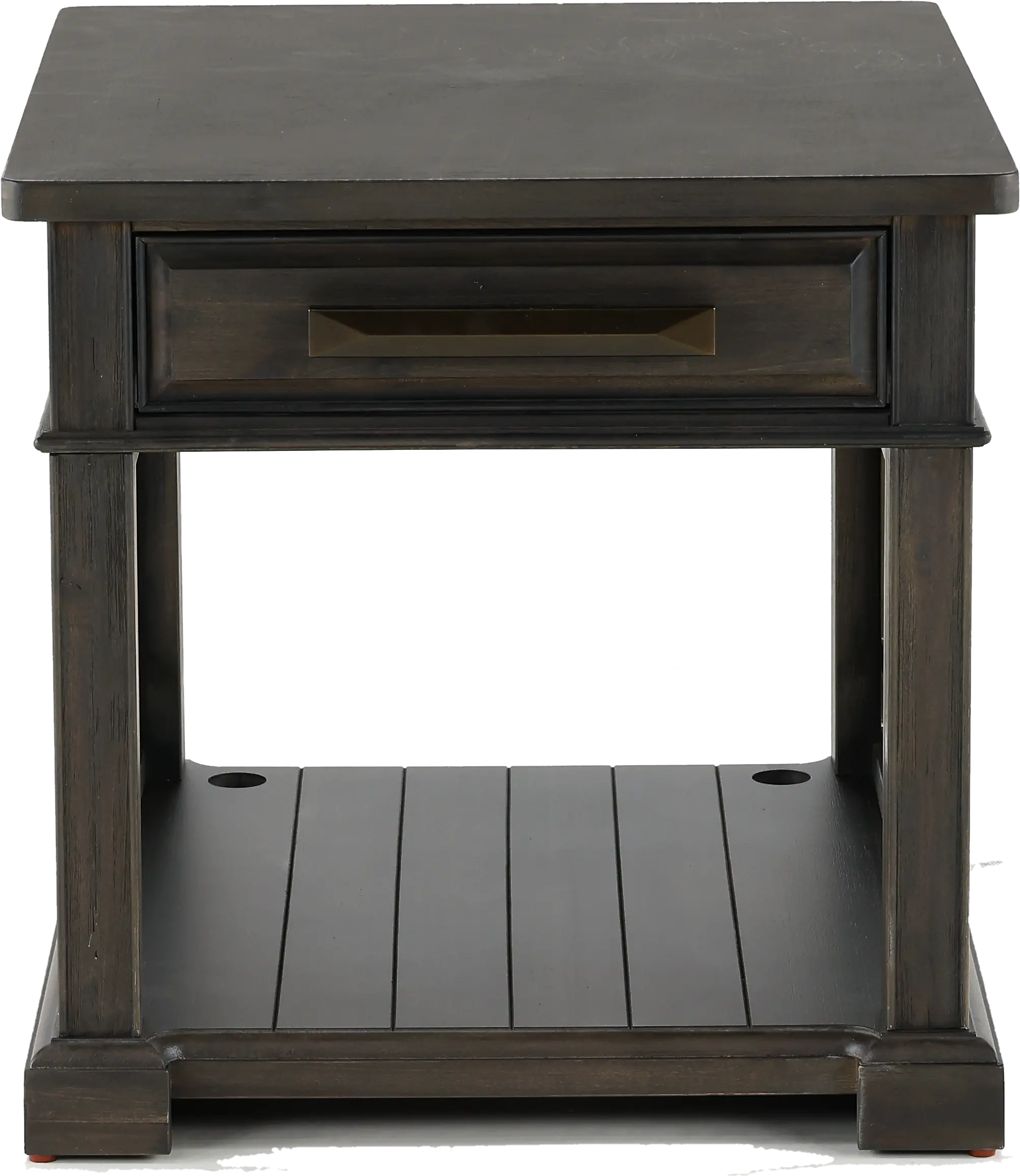 Sun Smokey Gray End Table-4