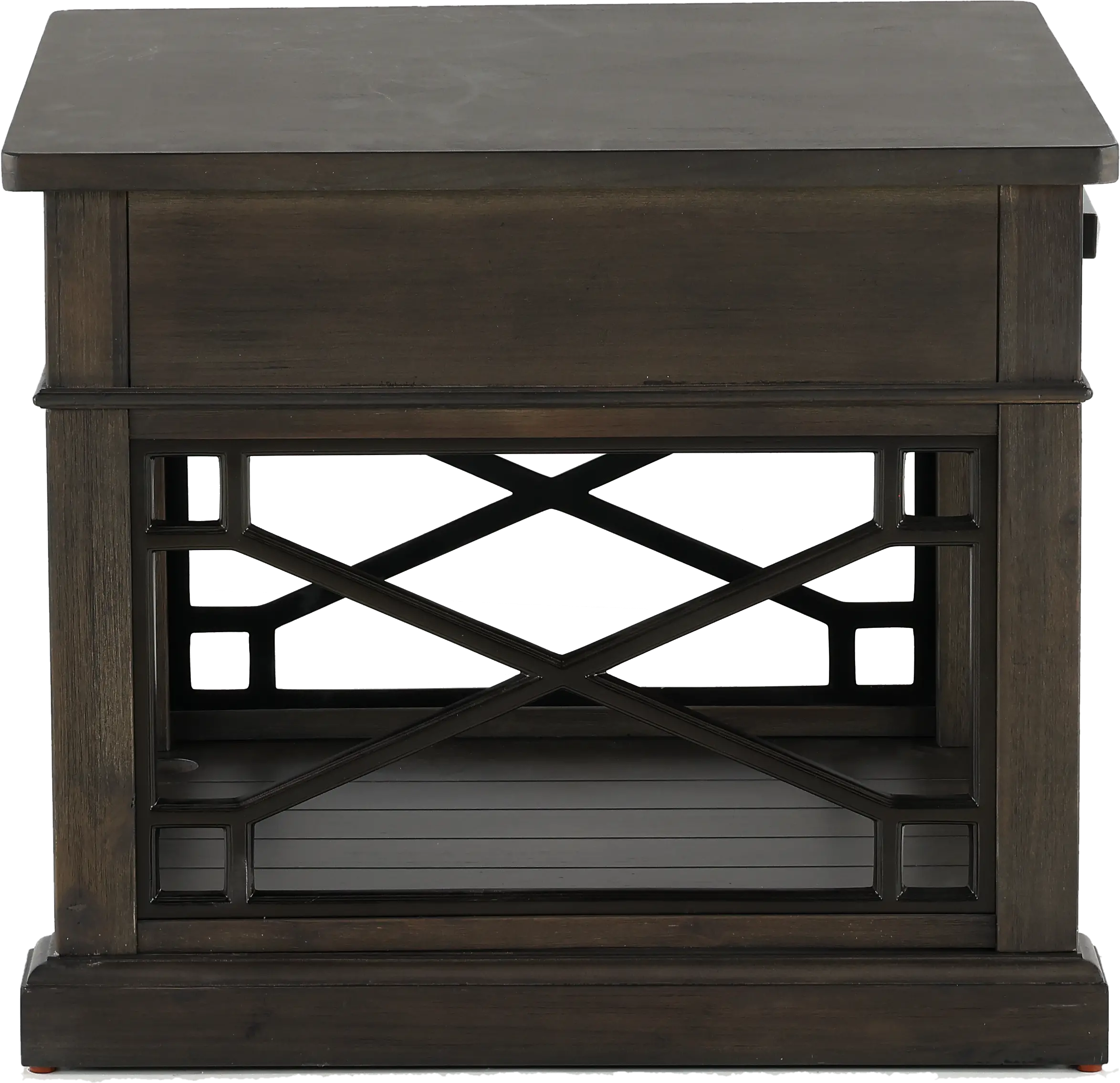 Sun Smokey Gray End Table-5