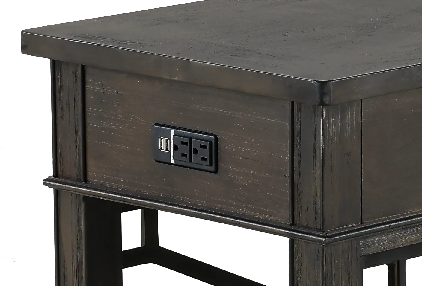 Sun Smokey Gray Side Table-5