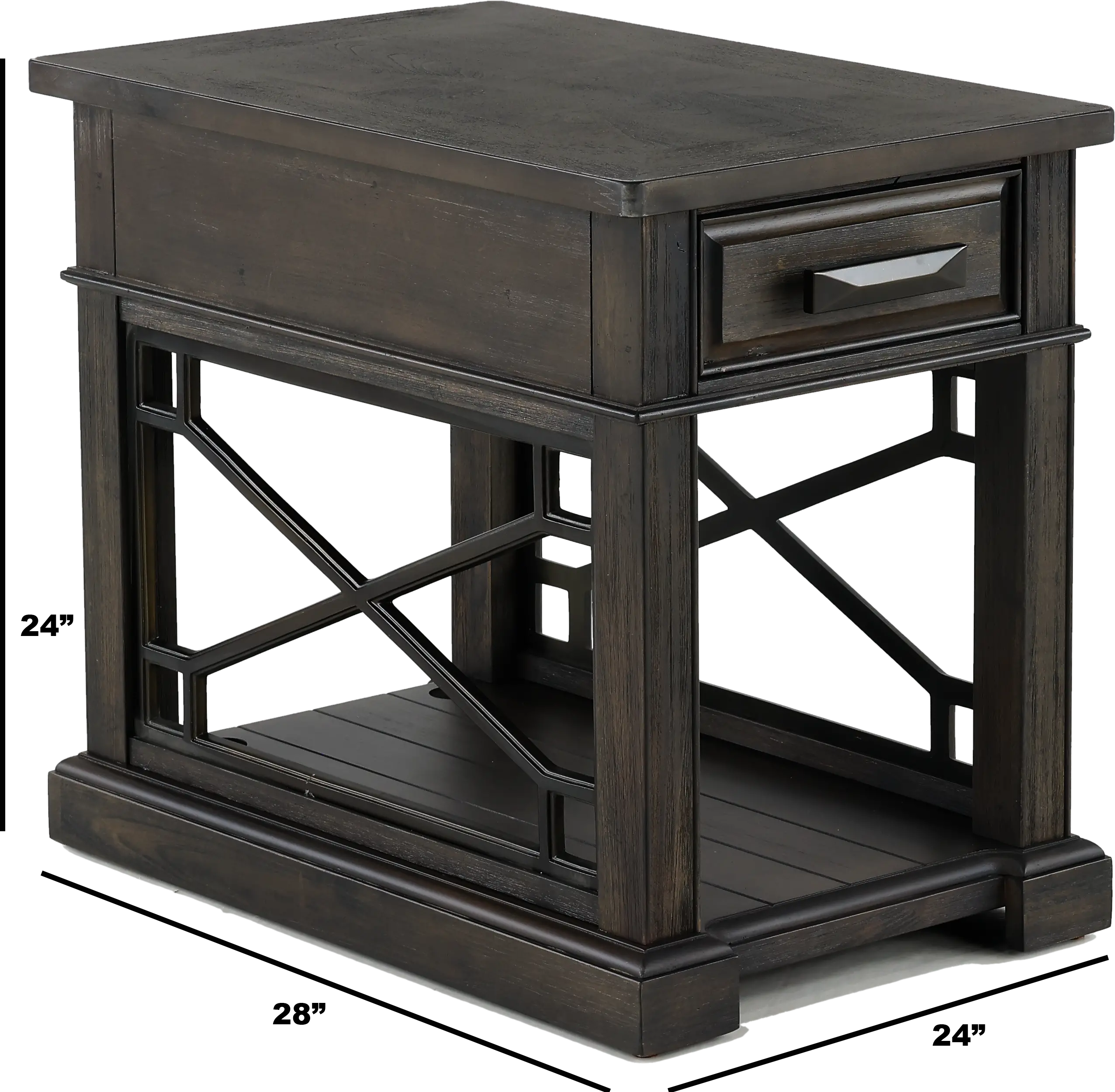 Sun Smokey Gray Side Table-3
