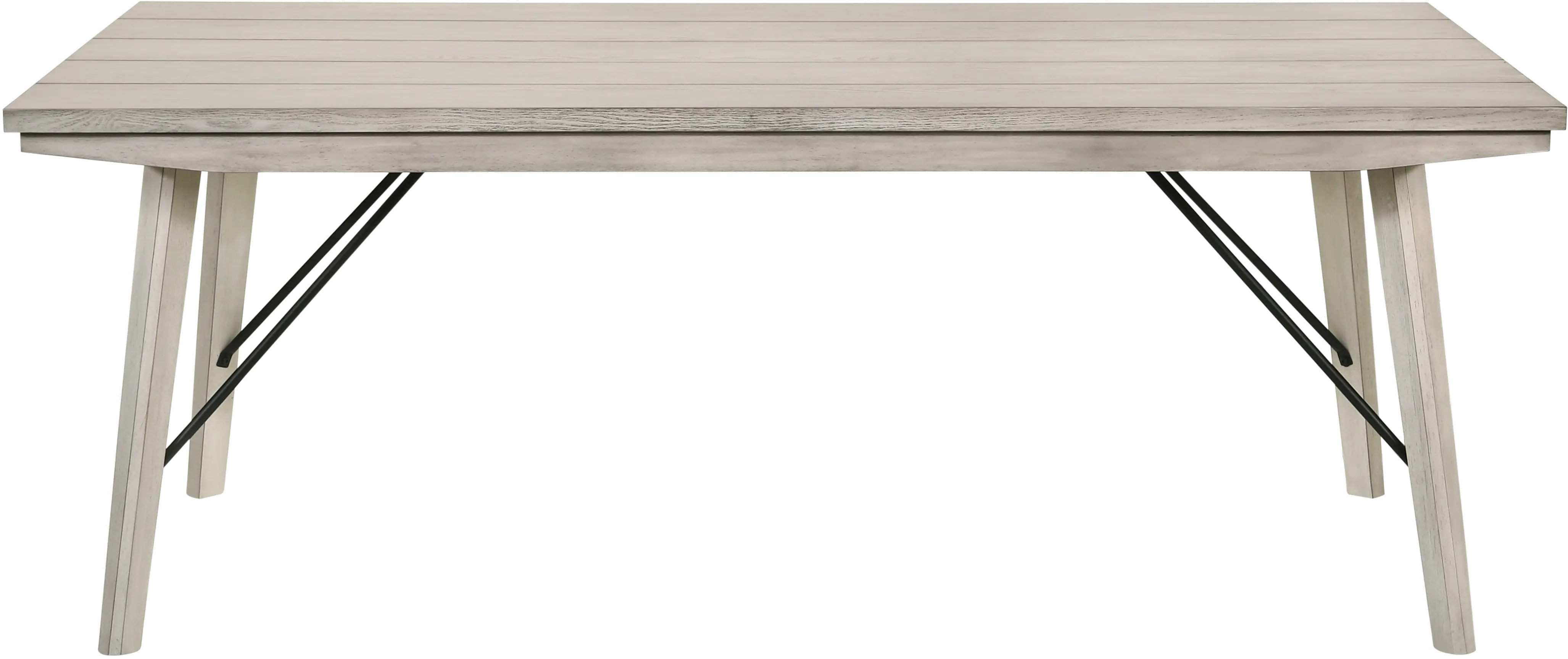 White Sands Chalk White Dining Room Table-1