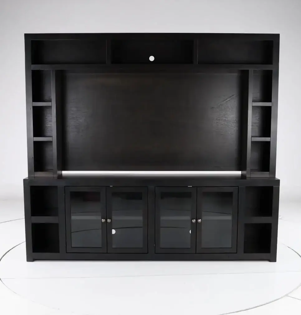 Avery Loft Ghost Black 2 Piece Entertainment Center-5