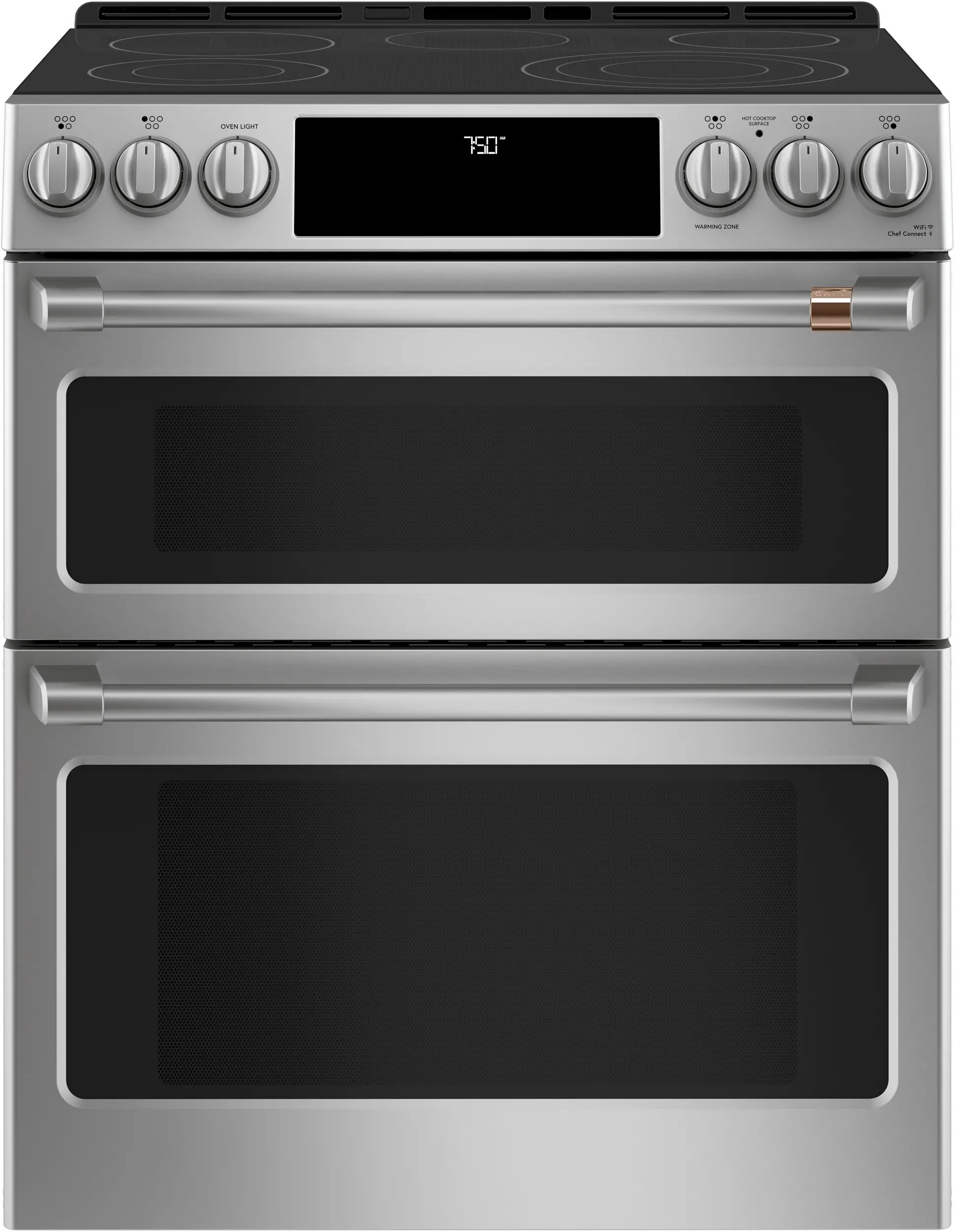 CES750P2MS1 Cafe 6.7 cu ft Electric Double Oven Range - Stainless Steel-1