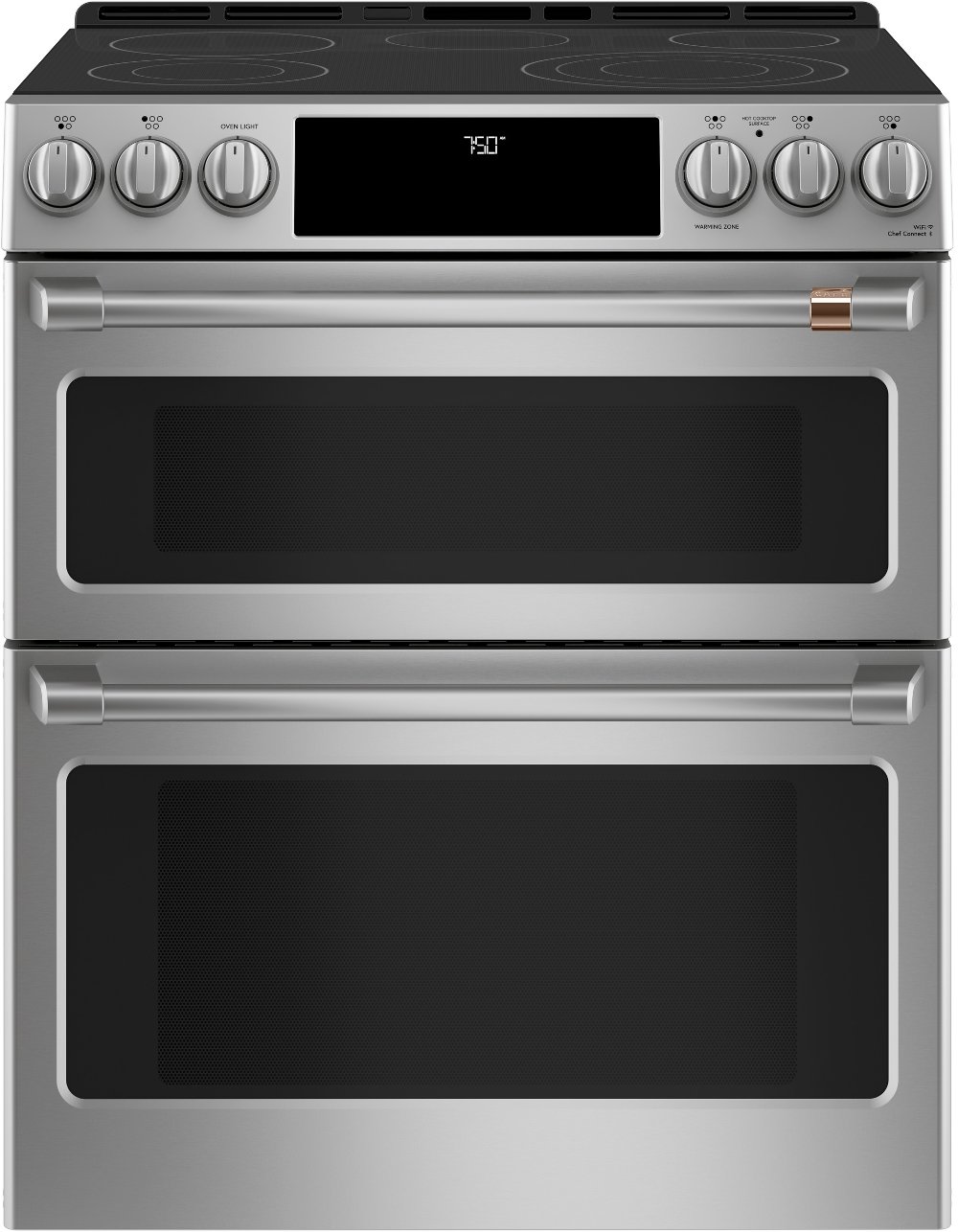 Cafe 6.7 cu ft Electric Double Oven Range - Stainless Steel