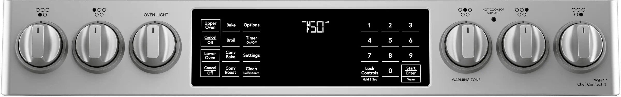 CES750P2MS1 Cafe 6.7 cu ft Electric Double Oven Range - Stainless Steel-6