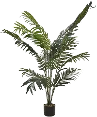 50 Inch Green Faux Palm Tree Arrangement in Pot
