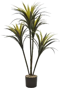 42 Inch Tall Faux Yucca Tree Arrangement in Pot