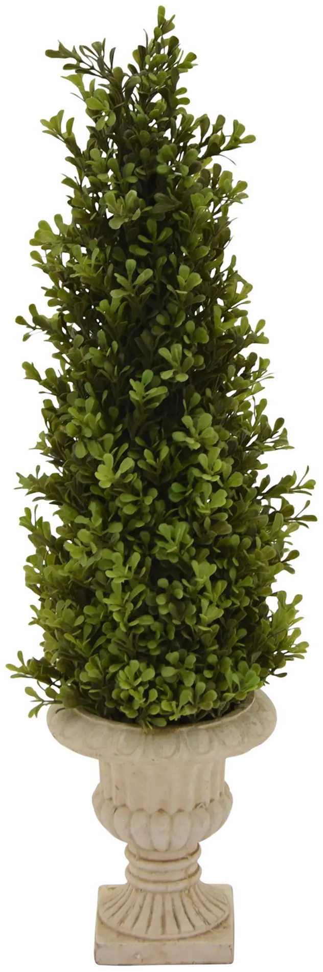 25  Faux Topiary Arrangement in Cement Footed Pot-1