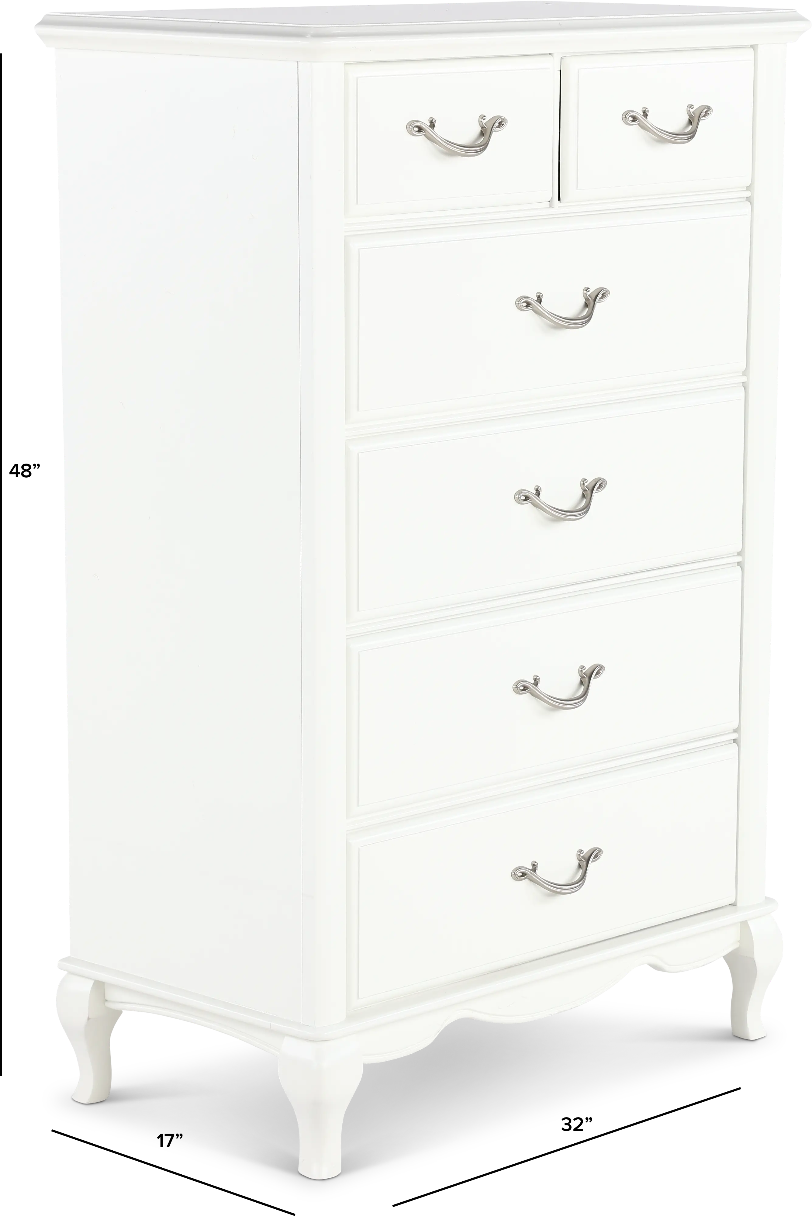 Kelly White Chest of Drawers-3