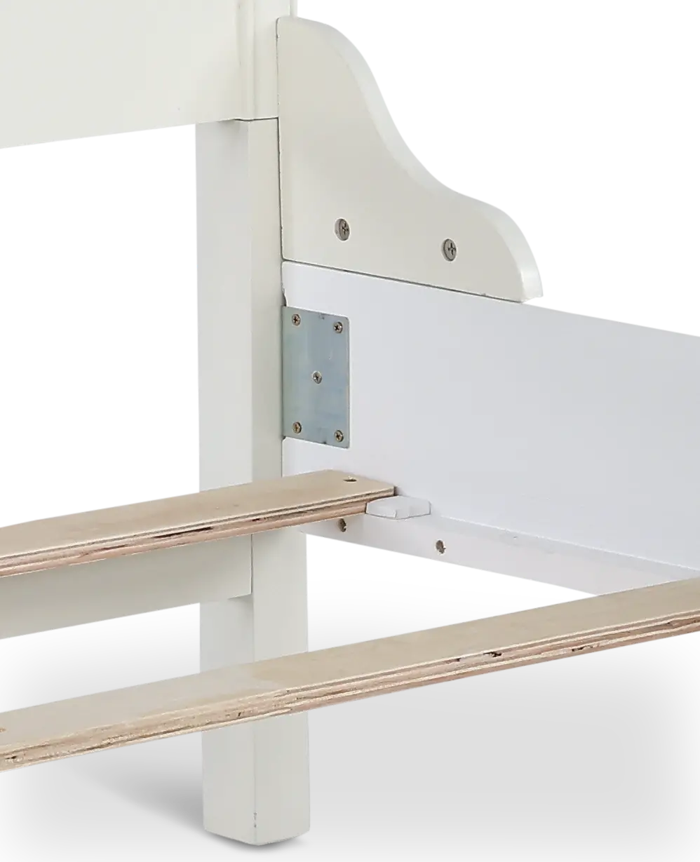 Kelly White Twin Bed-9