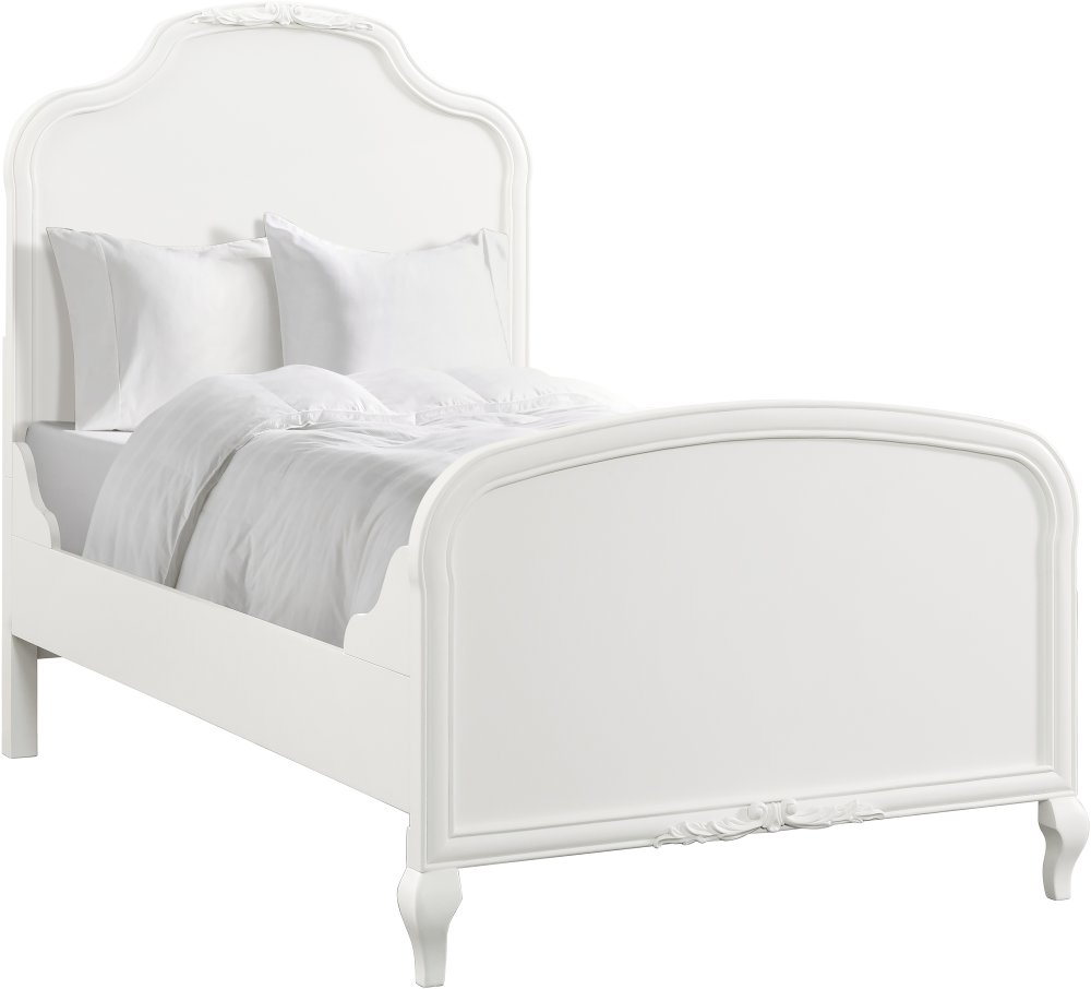 Kelly White Twin Bed