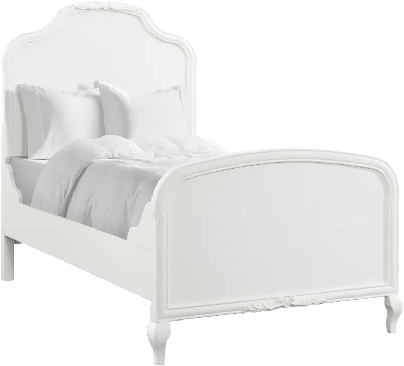 Kelly White Twin Bed