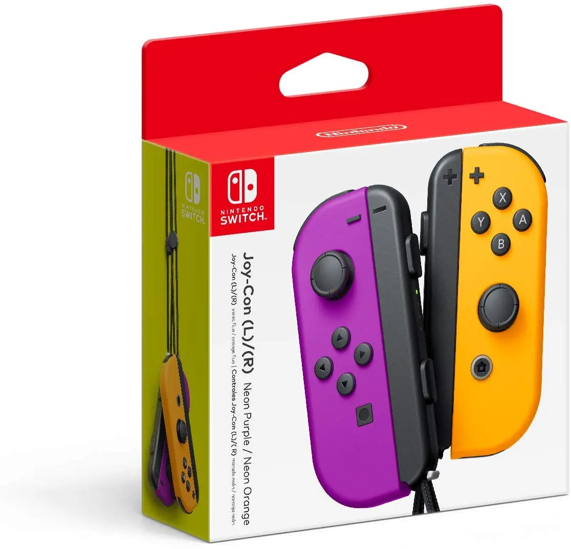SWI/J-C_PRPL(L)ORN(R Nintendo Switch Joy-Con Controller - Purple/Orange-2