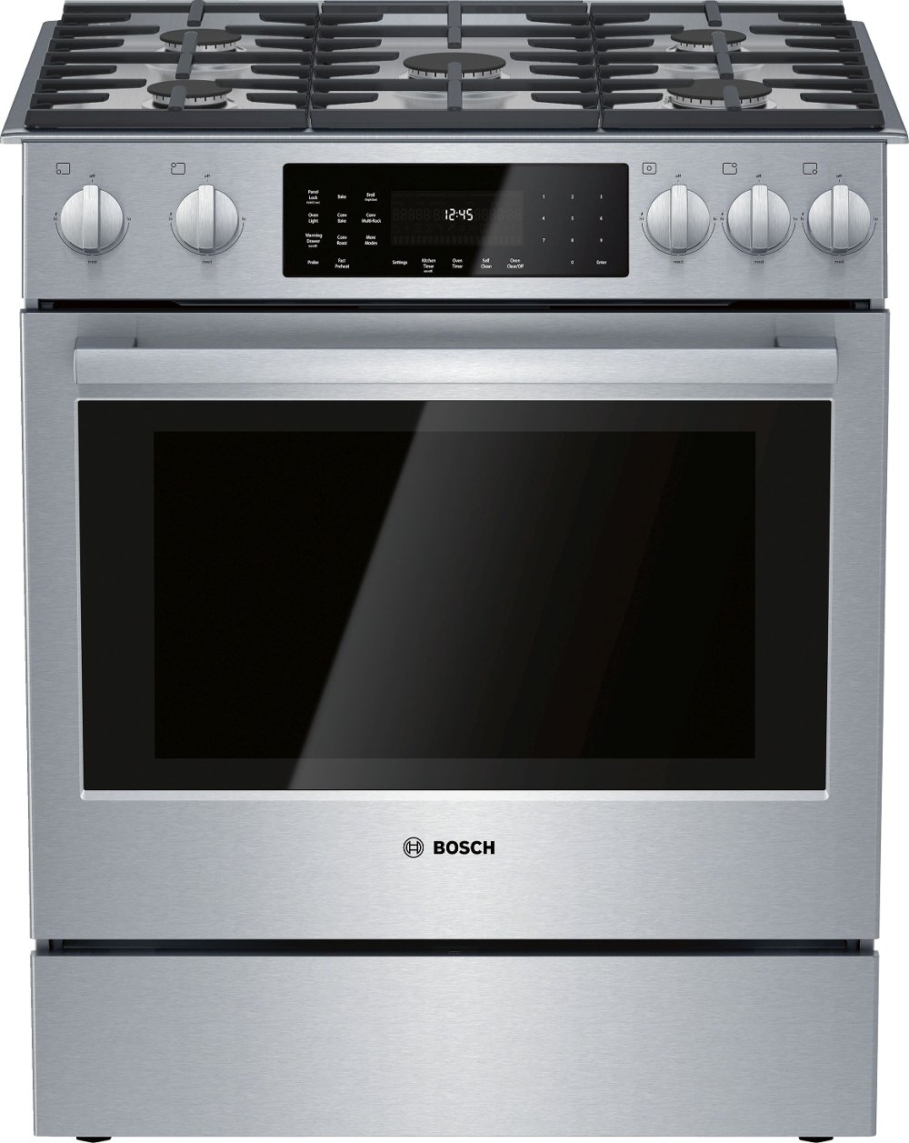 Bosch 4.6 cu ft Dual Fuel Range - Stainless Steel