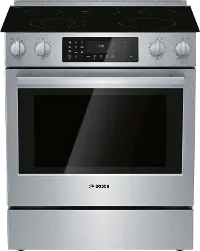 HEI8056U Bosch 4.6 cu. ft. Electric Convection Slide In Range - 30 Inch Stainless Steel